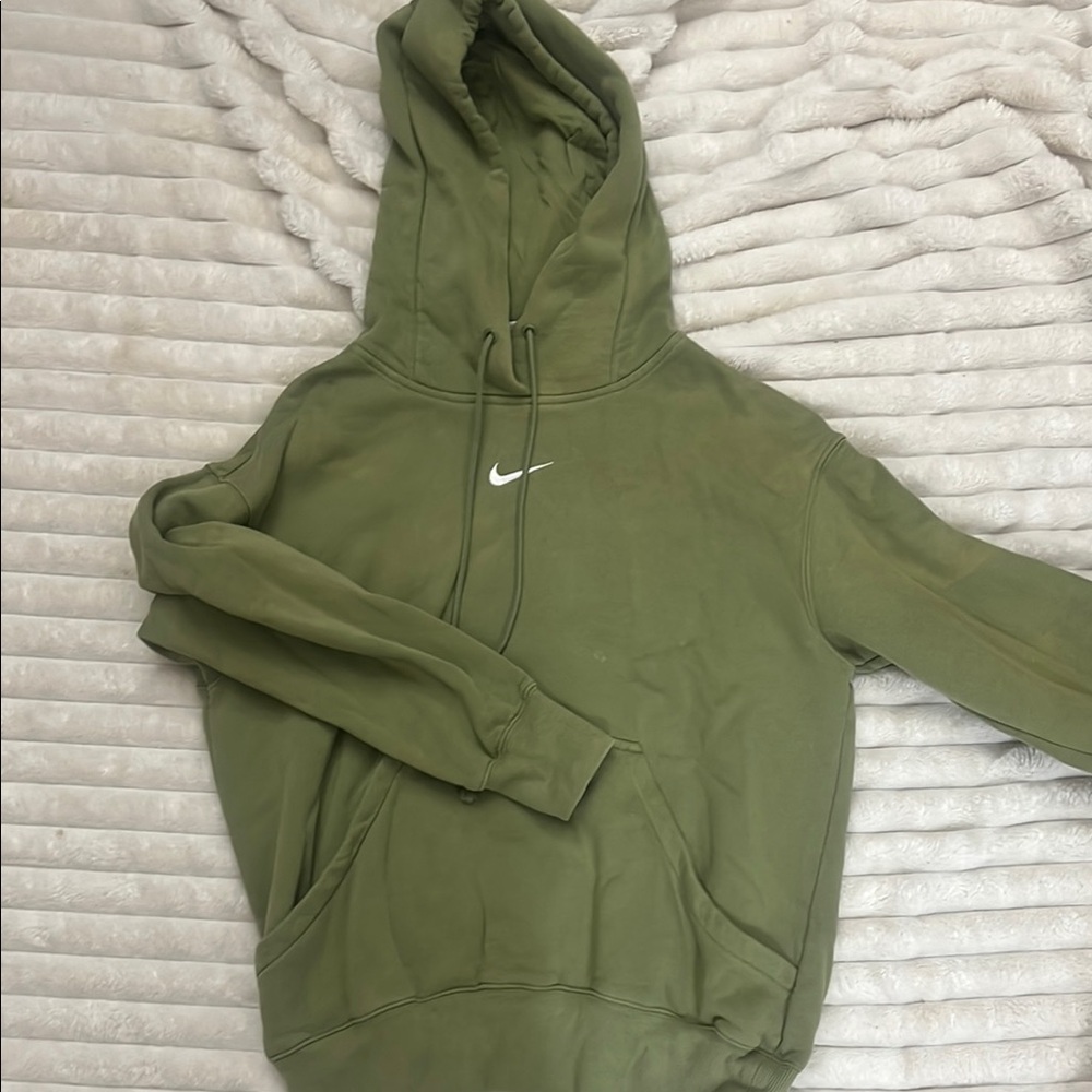Nike Oversized drop-shoulder Green Hoodie